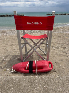lifeguard chair by the beach